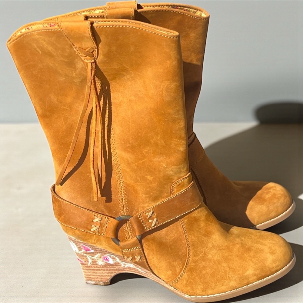 Seychelles Tan Leather Women's Boots
